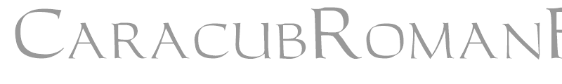 CaracubRomanFon