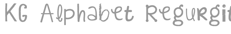 KG Alphabet Regurgitation