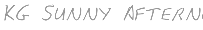 KG Sunny Afternoon
