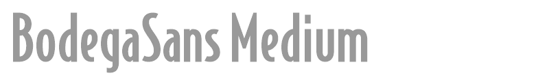 BodegaSansMedium