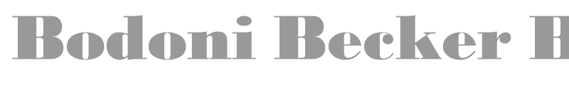 Bodoni Becker Black