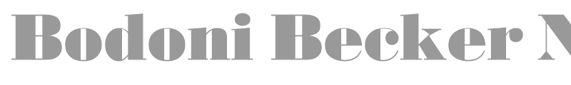 Bodoni Becker No2 Ultra