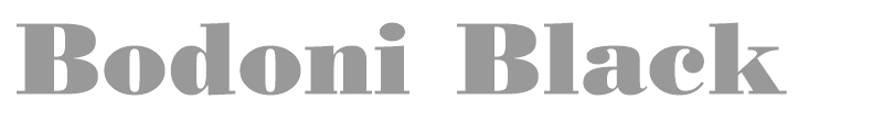Bodoni Black
