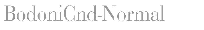BodoniCnd-Normal