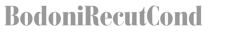BodoniRecutCond