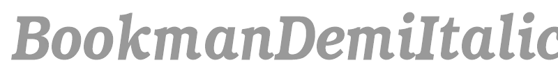 BookmanDemiItalicCond