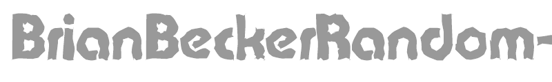 BrianBeckerRandom-ExtraBold