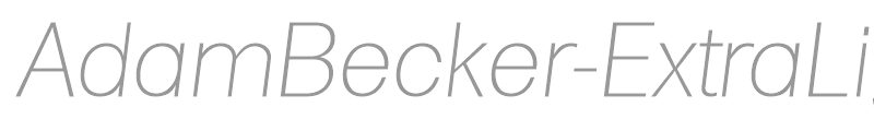 AdamBecker-ExtraLight