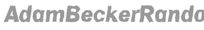 AdamBeckerRandom-ExtraBold