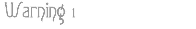 Warning 1