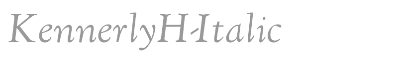 KennerlyH-Italic