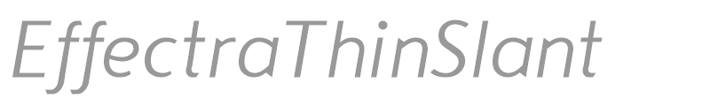 EffectraThinSlant