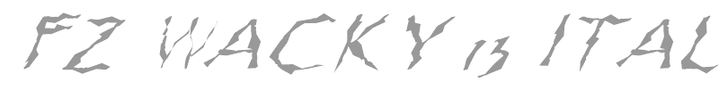 FZ WACKY 13 ITALIC