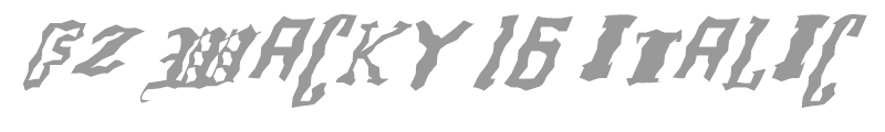 FZ WACKY 16 ITALIC