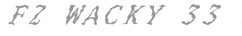 FZ WACKY 33 ITALIC