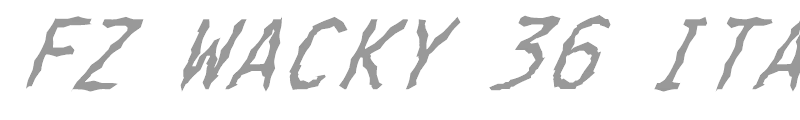 FZ WACKY 36 ITALIC