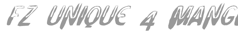 FZ UNIQUE 4 MANGLED ITALIC