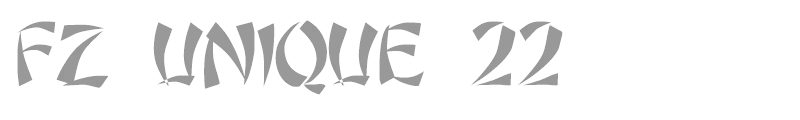 FZ UNIQUE 22