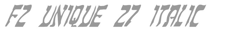FZ UNIQUE 27 ITALIC