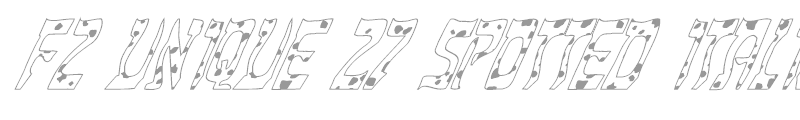 FZ UNIQUE 27 SPOTTED ITALIC