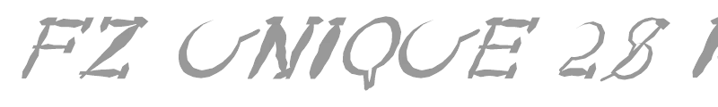 FZ UNIQUE 28 MANGLED ITALIC