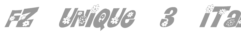 FZ UNIQUE 3 ITALIC