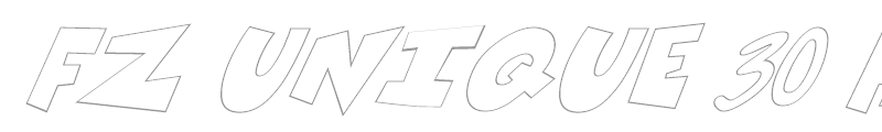 FZ UNIQUE 30 HOLLOW ITALIC