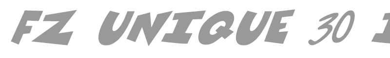 FZ UNIQUE 30 ITALIC