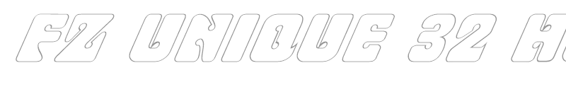 FZ UNIQUE 32 HOLLOW ITALIC