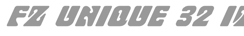 FZ UNIQUE 32 ITALIC