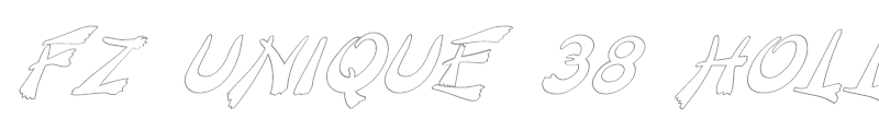 FZ UNIQUE 38 HOLLOW ITALIC