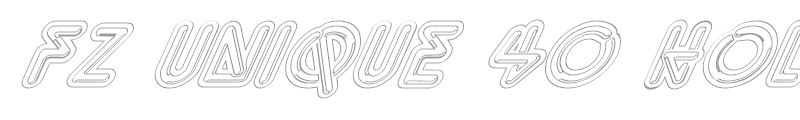 FZ UNIQUE 40 HOLLOW ITALIC