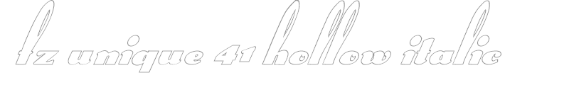 FZ UNIQUE 41 HOLLOW ITALIC