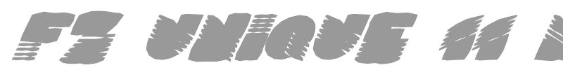 FZ UNIQUE 11 MANGLED ITALIC