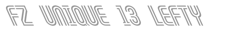 FZ UNIQUE 13 LEFTY