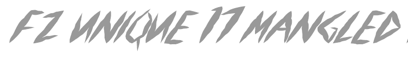 FZ UNIQUE 17 MANGLED ITALIC