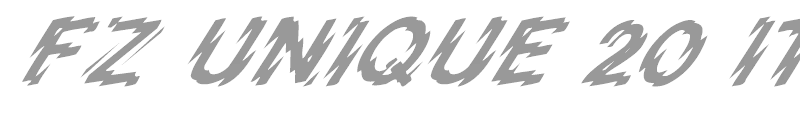 FZ UNIQUE 20 ITALIC