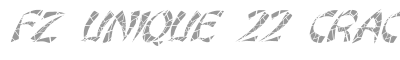 FZ UNIQUE 22 CRACKED ITALIC