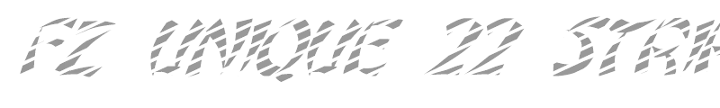 FZ UNIQUE 22 STRIPED ITALIC