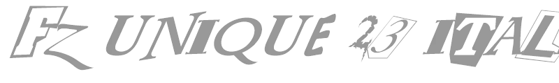 FZ UNIQUE 23 ITALIC