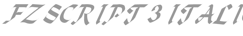 FZ SCRIPT 3 ITALIC