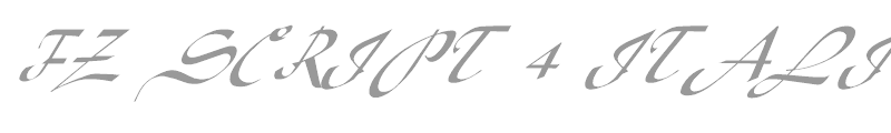 FZ SCRIPT 4 ITALIC