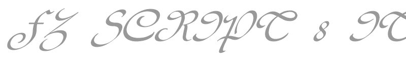 FZ SCRIPT 8 ITALIC