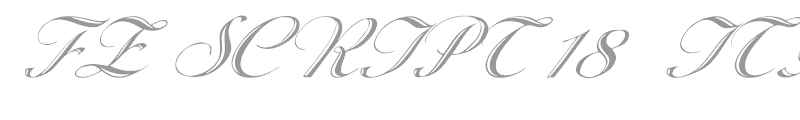 FZ SCRIPT 18  ITALIC