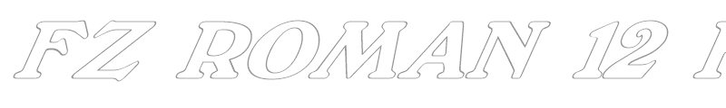 FZ ROMAN 12 HOLLOW  ITALIC
