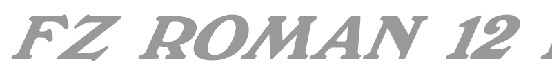 FZ ROMAN 12 ITALIC
