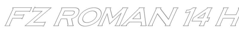 FZ ROMAN 14 HOLLOW ITALIC