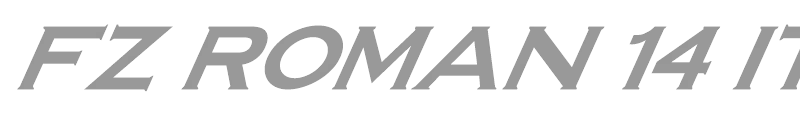 FZ ROMAN 14 ITALIC