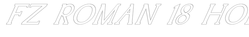 FZ ROMAN 18 HOLLOW ITALIC
