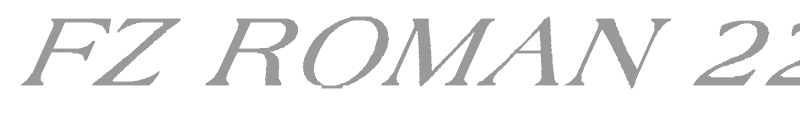 FZ ROMAN 22 ITALIC